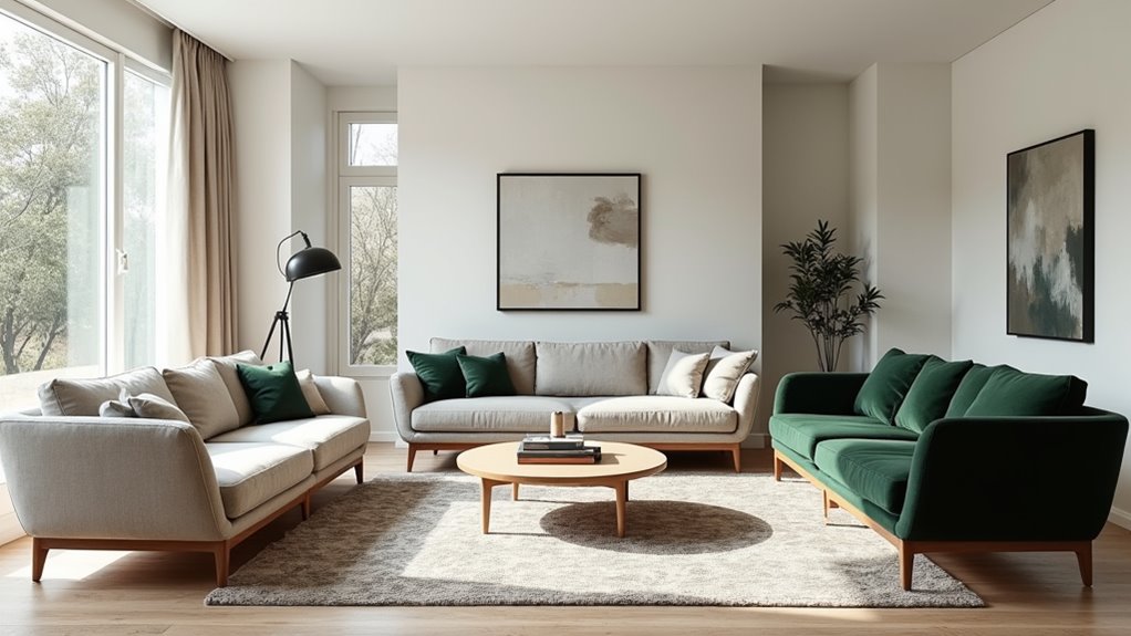 chic scandinavian luxury sofas