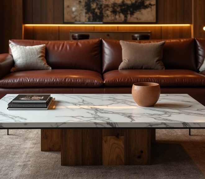 3 Coffee Tables That Go Perfectly With Leather Couches