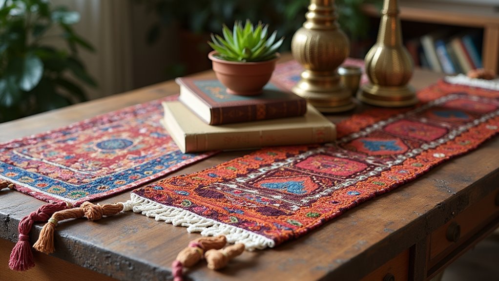 eclectic bohemian table runners