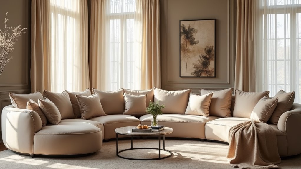 elegant beige luxury sofas