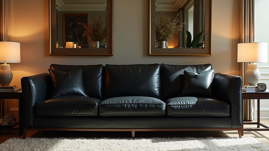 elegant durable leather sofa