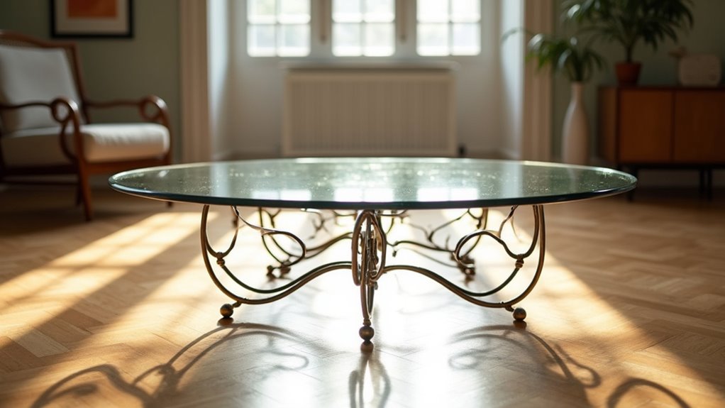 elegant functional glass table