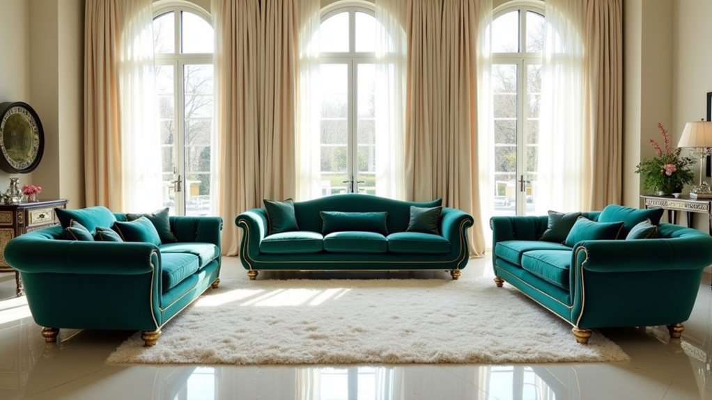 elegant luxury living sofas