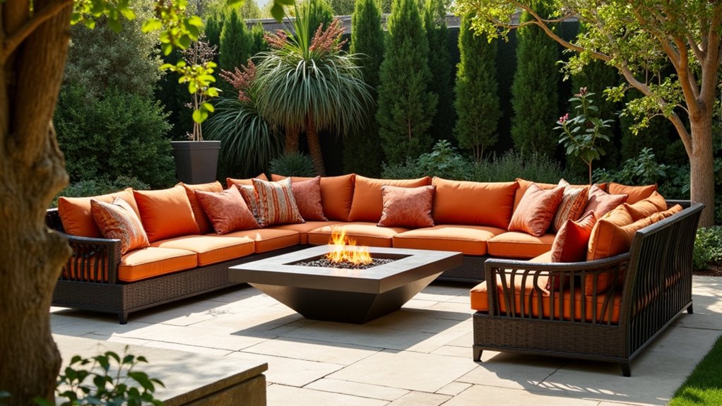 elegant outdoor luxury seating