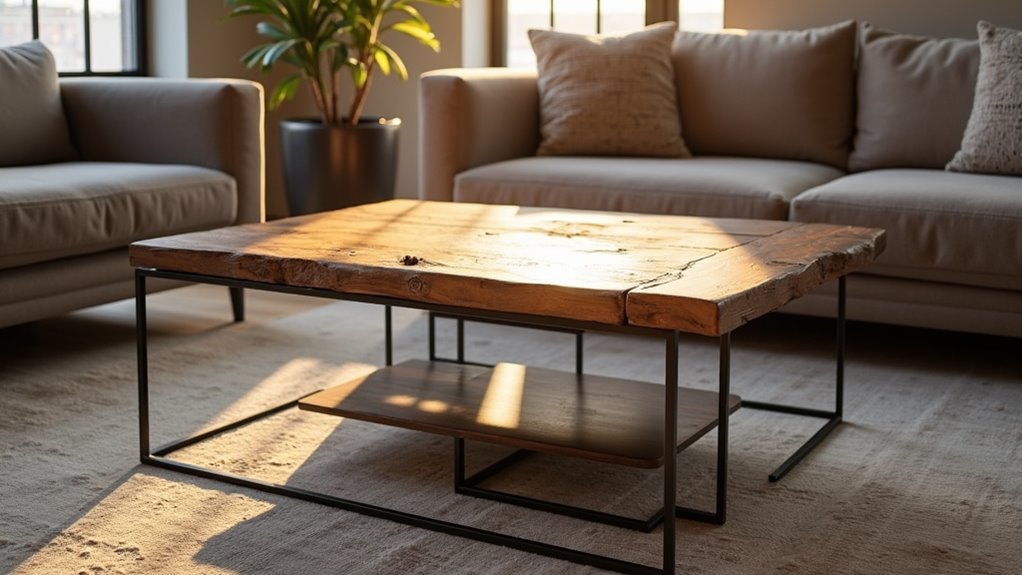 industrial metal coffee tables