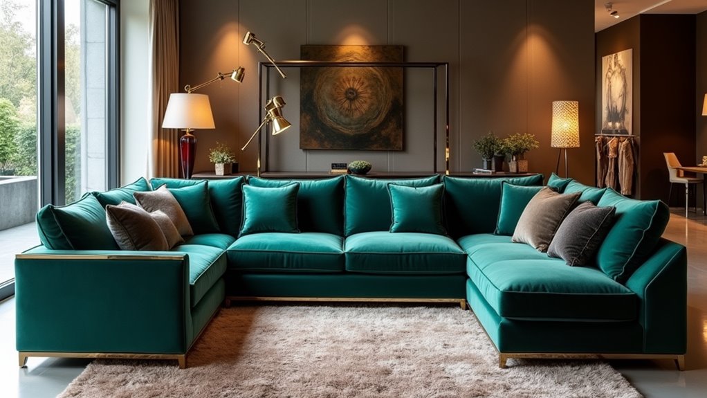 l shape luxury sofa sets