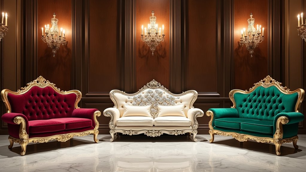 luxurious elegant royal sofas