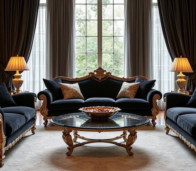 7 Stunning Luxury Black Sofa Sets for Your Home