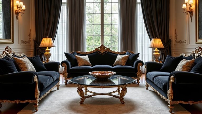 7 Stunning Luxury Black Sofa Sets for Your Home