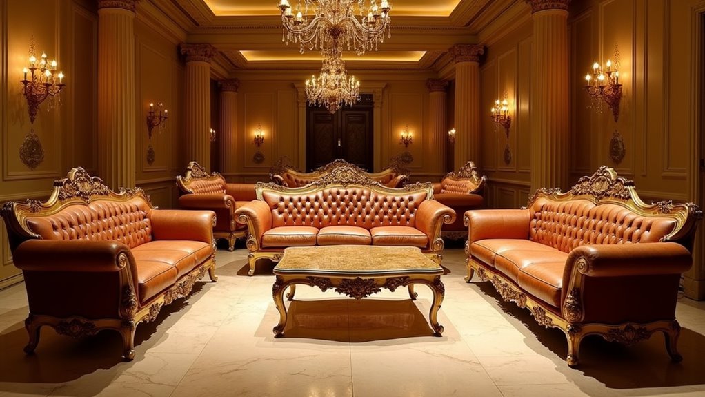 luxury classic sofa sets