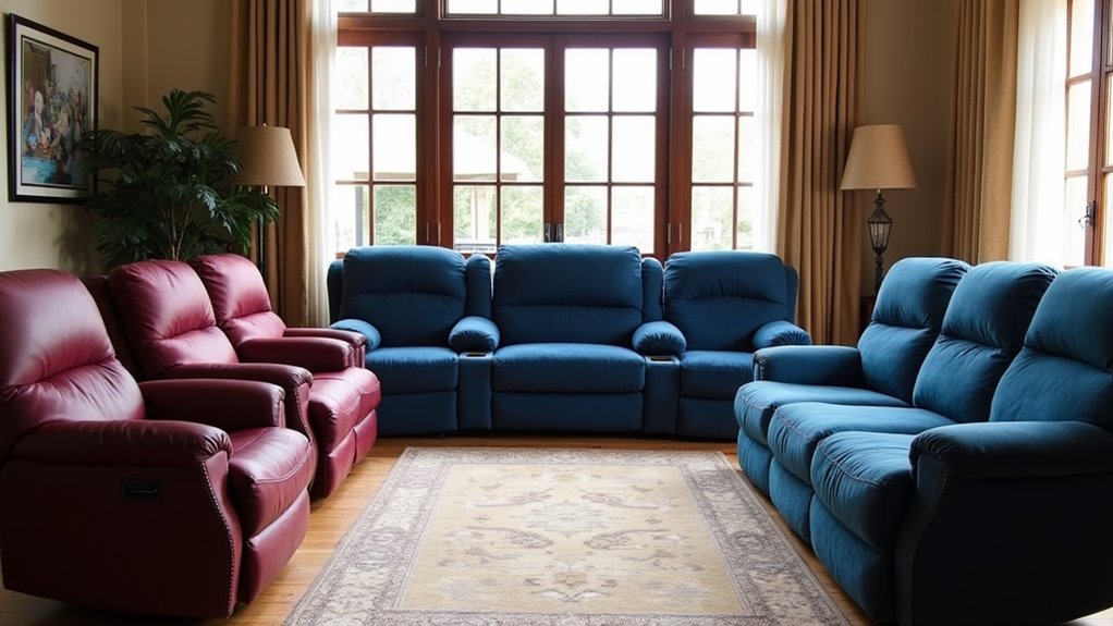 luxury comfort recliner sofas