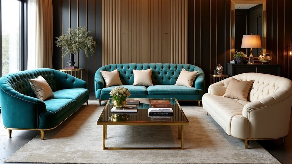 luxury designer sofa sets