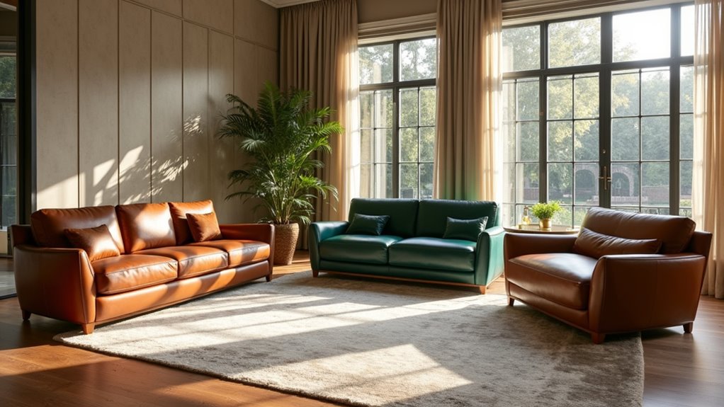luxury leather sofa sales