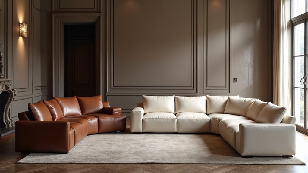 luxury leather sofa sets