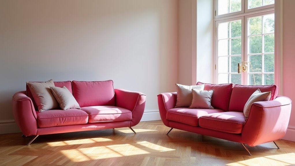 luxury pink sofa options