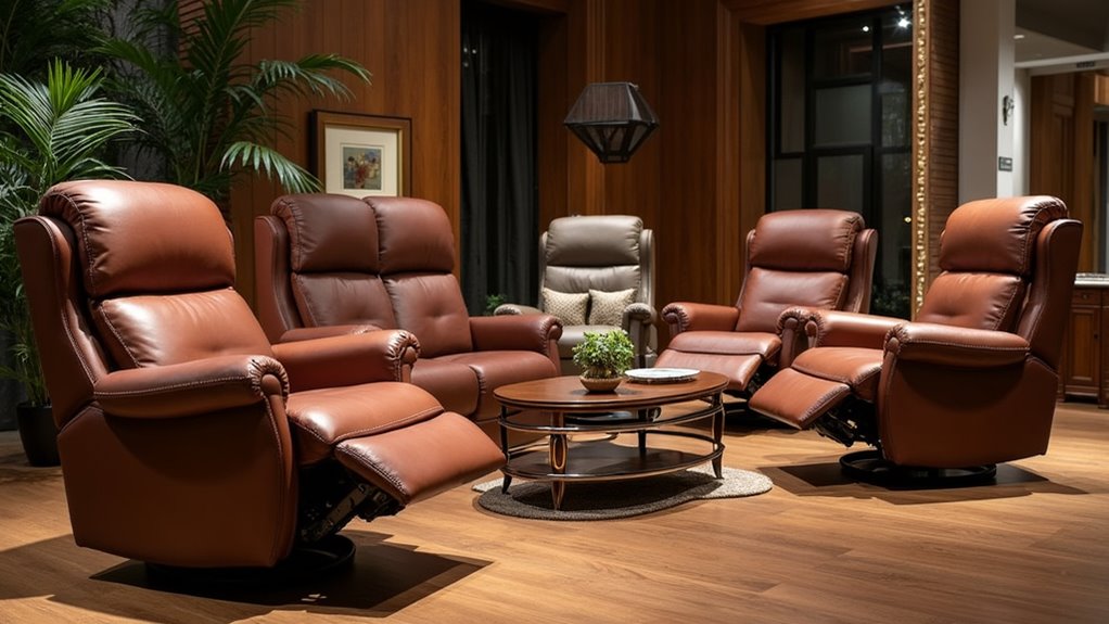 luxury recliner sofa selection