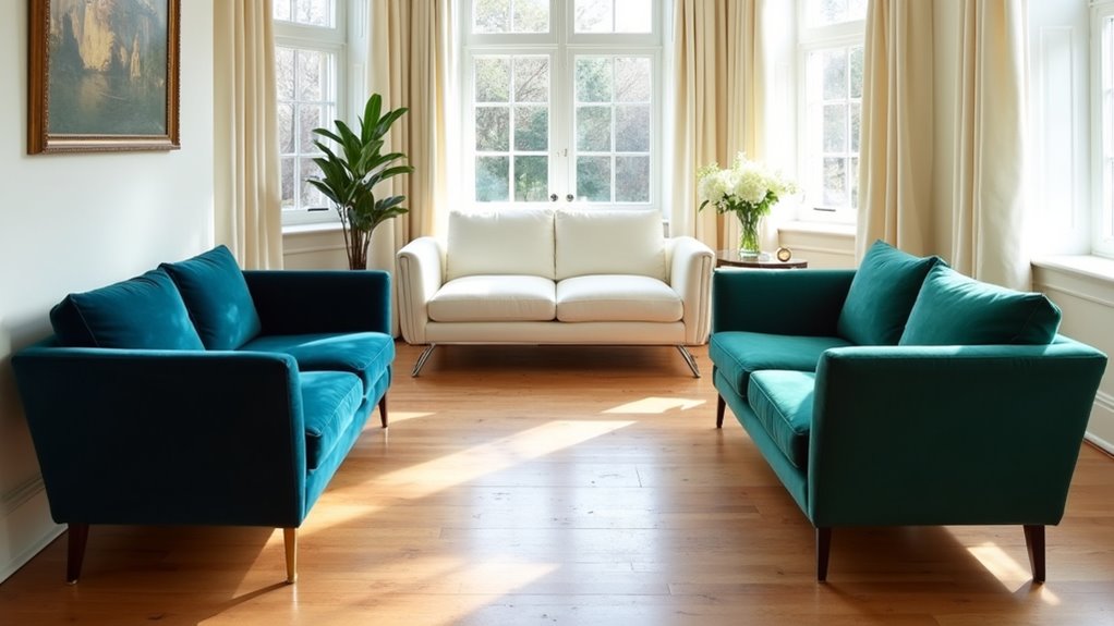 luxury two seater sofas