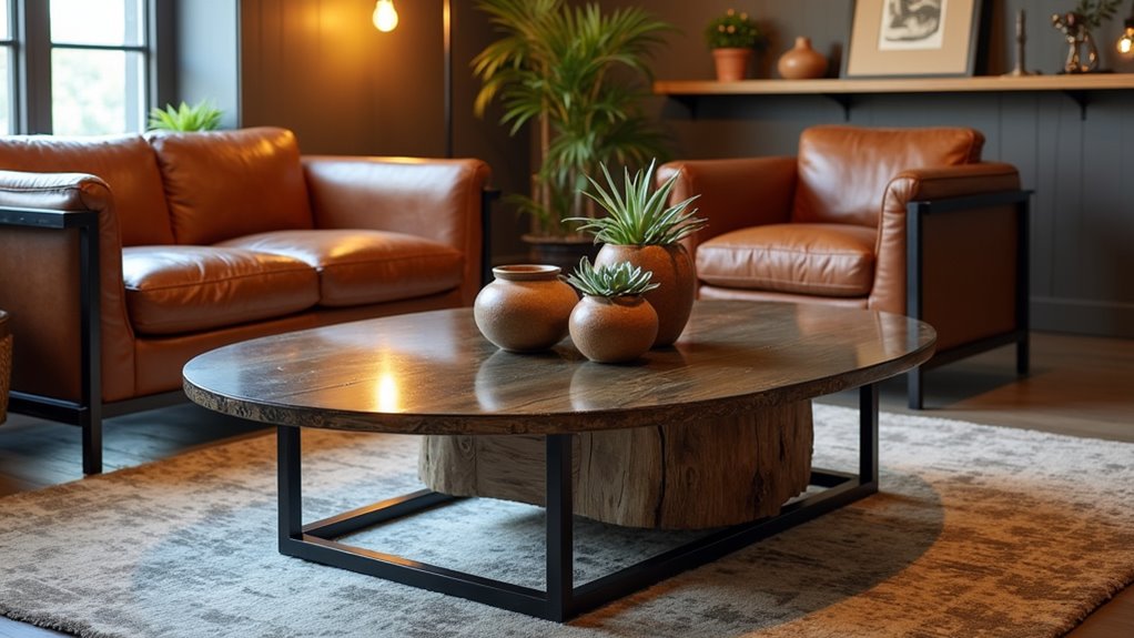 rustic industrial coffee tables
