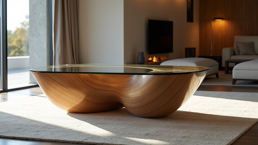 sculptural coffee table artistry