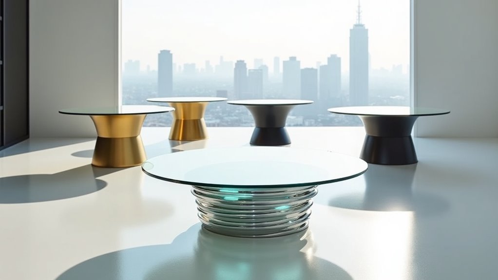 sculptural modern coffee table