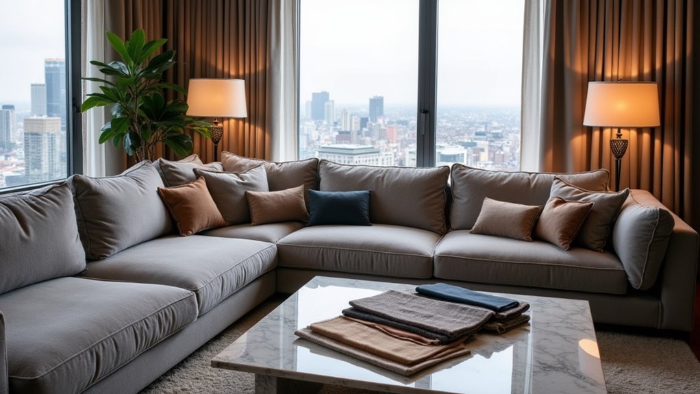 selecting luxury apartment sofa