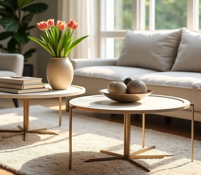 7 Tips for Styling Two Round Coffee Tables in Your Living Room