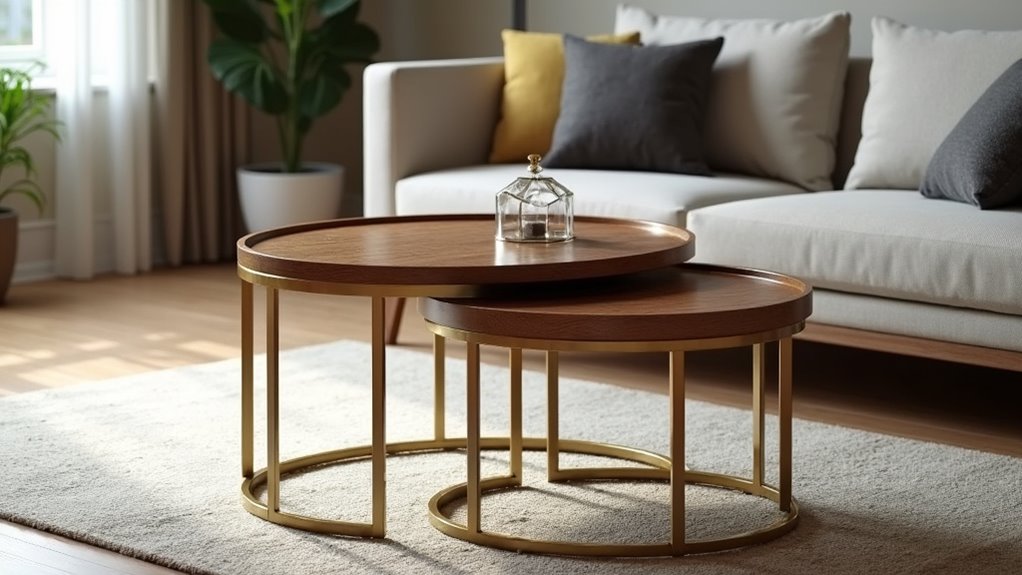 stylish functional nesting table