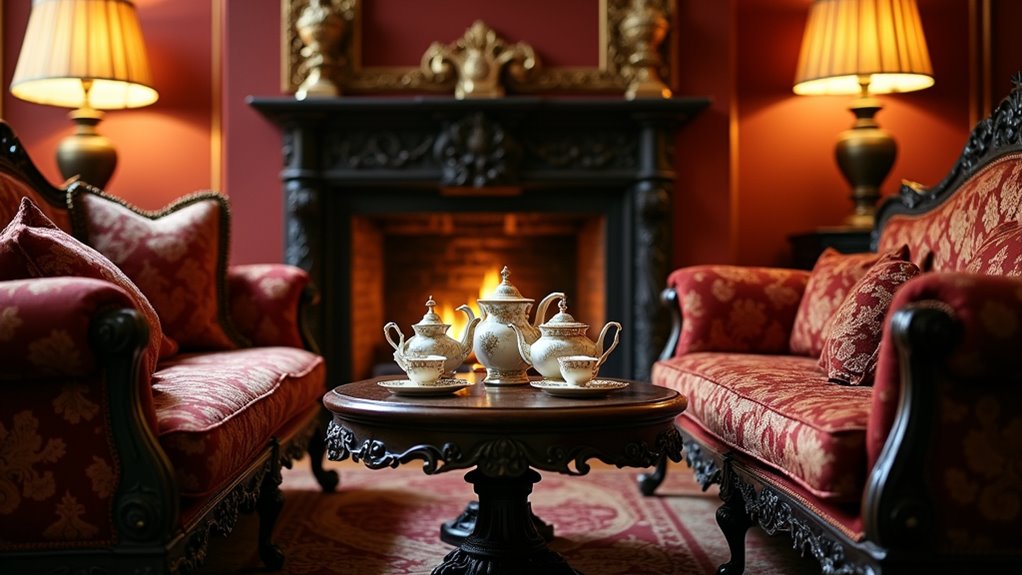 victorian cozy conversation furniture
