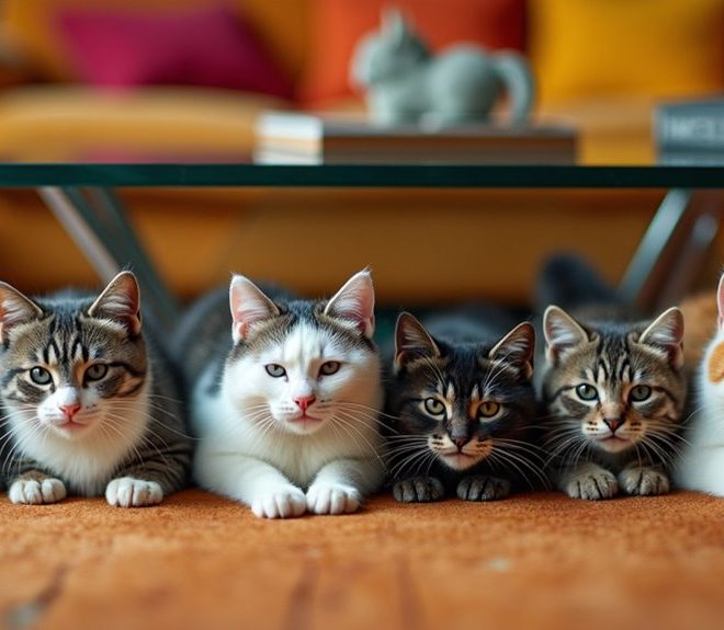 7 Hilarious Moments of Cats on Glass Coffee Tables