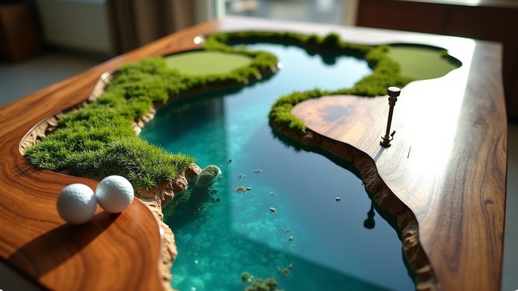 custom epoxy golf tables