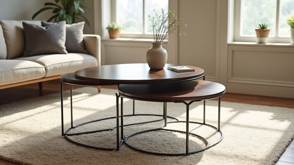 elegant nesting coffee tables