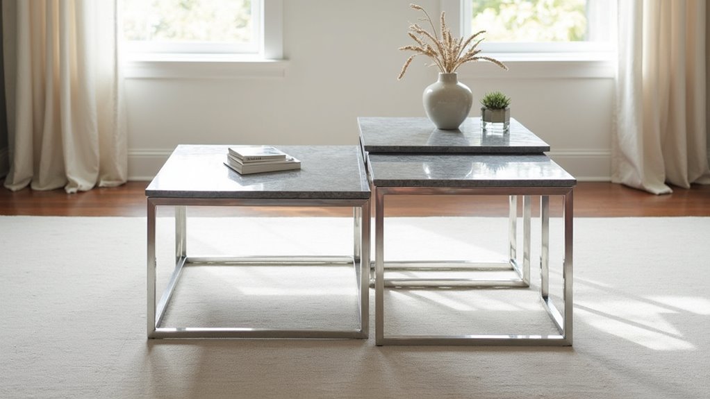 elegant nesting table set