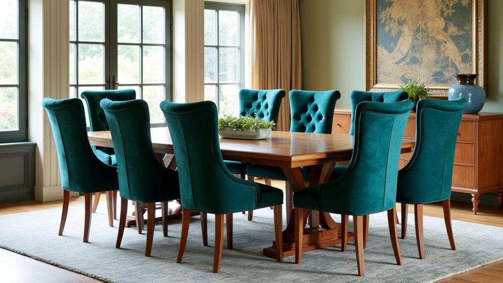 elegant tufted dining chairs