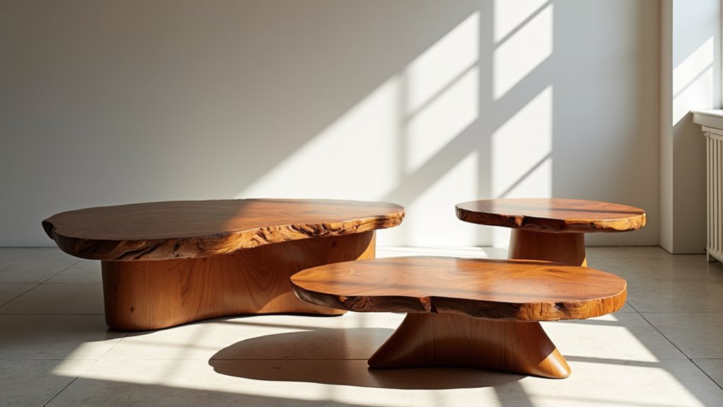 elegant wooden coffee tables