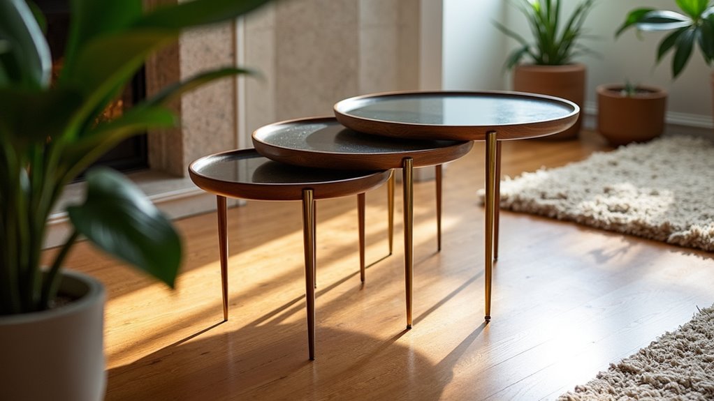 folsom round nesting coffee tables