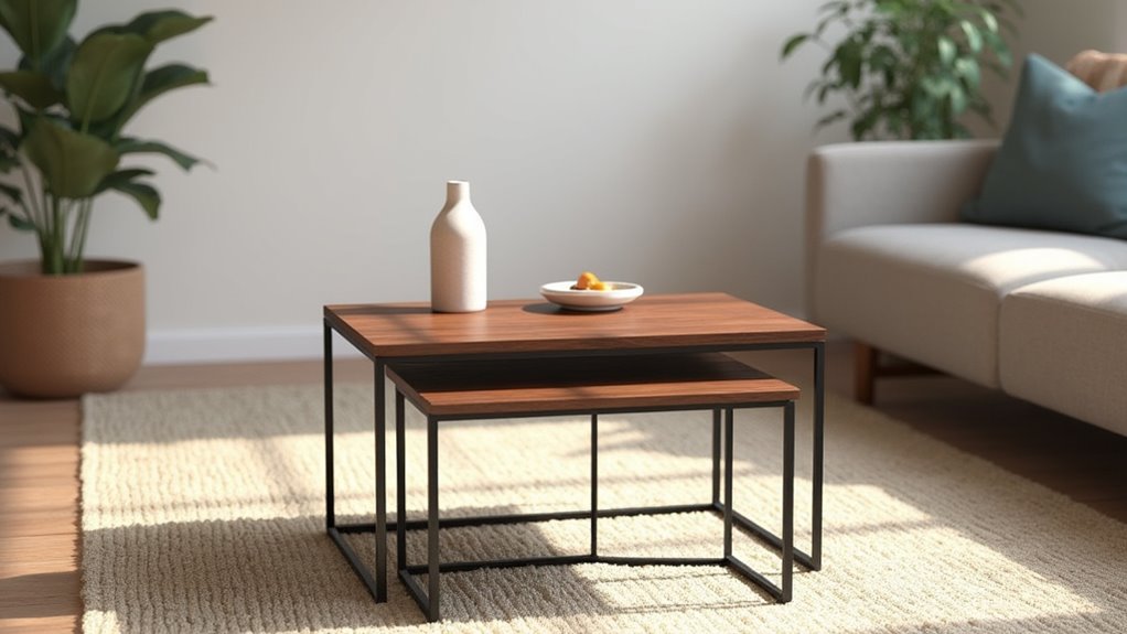 functional modern nesting table