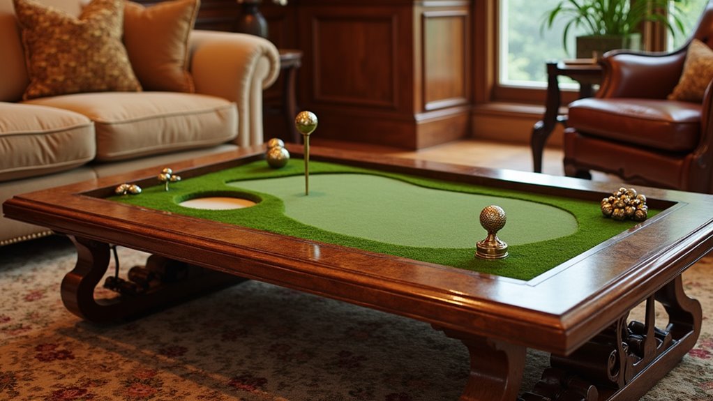 golf inspired coffee table designs