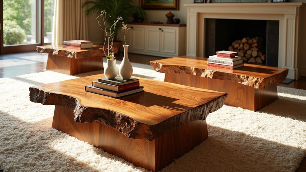 large pine coffee tables