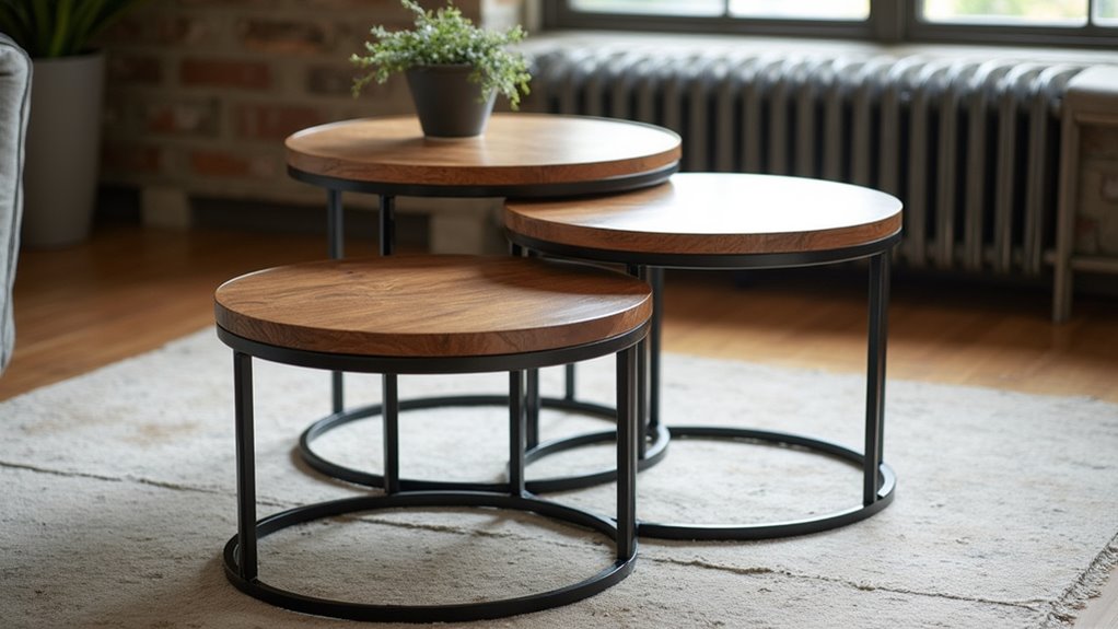 modern industrial nesting tables
