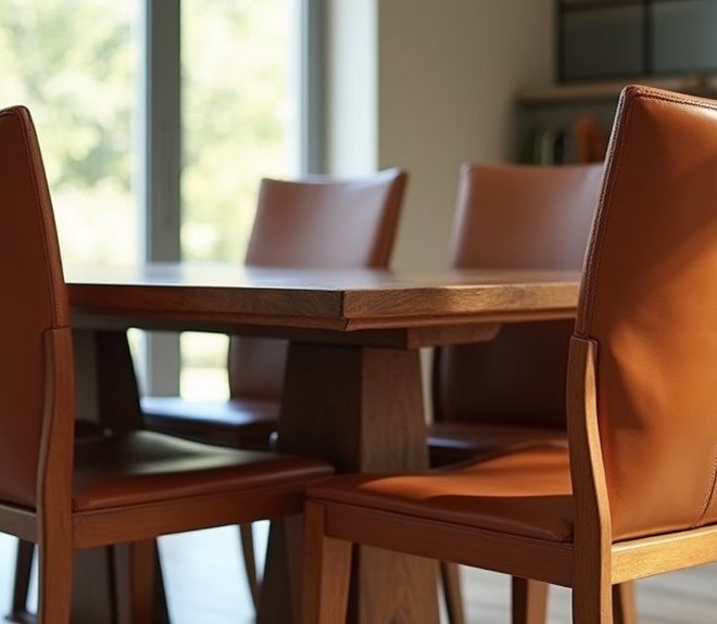 7 Stylish Surf Sling Brown Leather Dining Chairs for Your Home