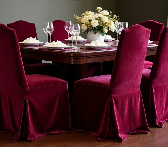 7 Stunning Crushed Velvet Dining Chair Covers for Your Home