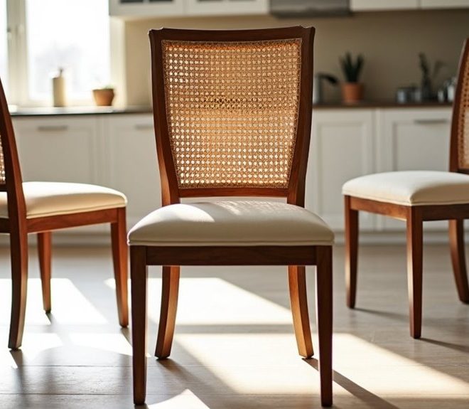 3 Stunning Alban Cane Back Dining Chairs for Your Home