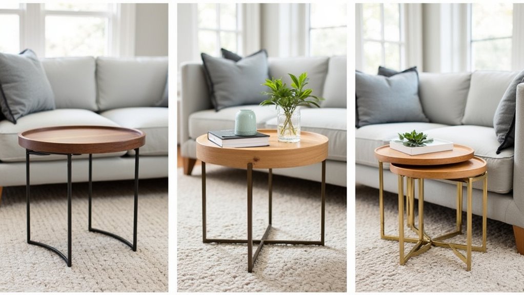 stylish functional nesting tables