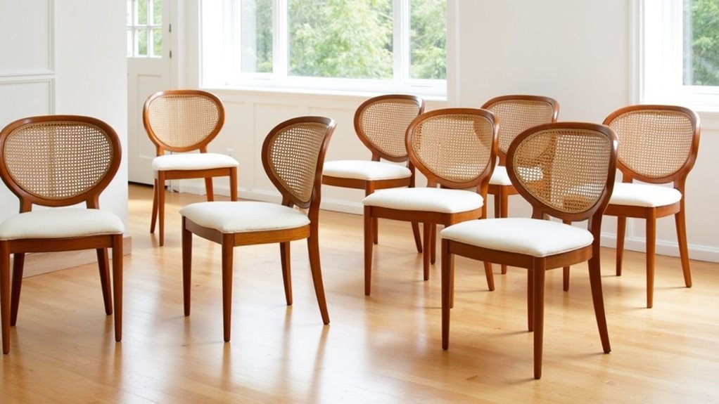 stylish juliette cane chairs