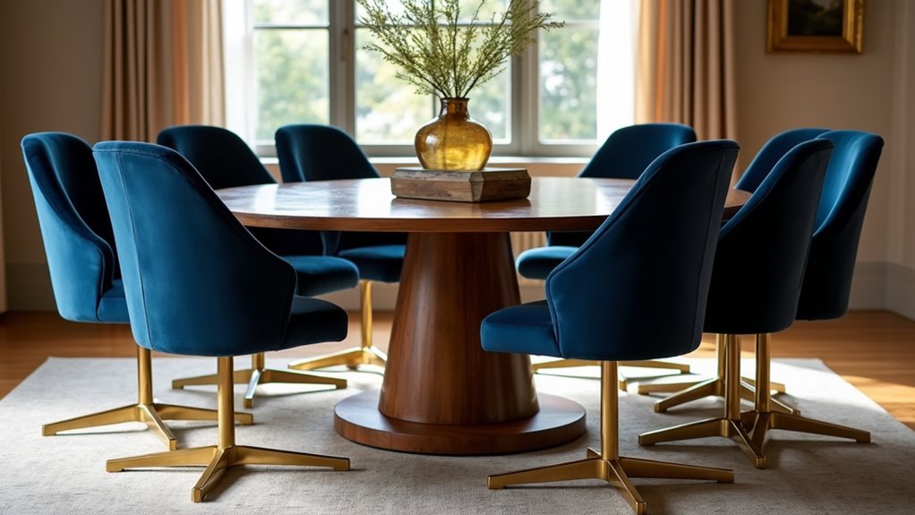 stylish velvet dining chairs