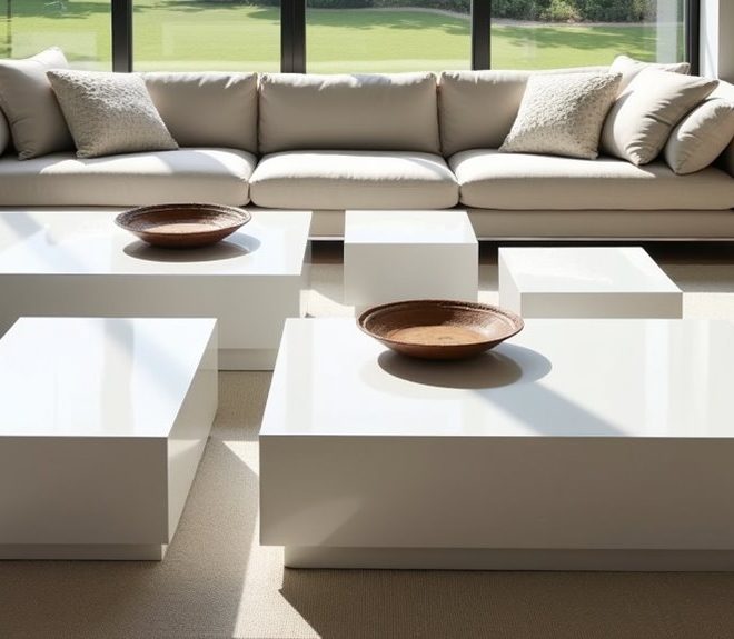 7 Stylish Square White Coffee Tables for Your Living Room