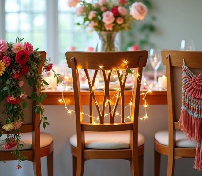 3 Creative Dining Chair Decorating Ideas