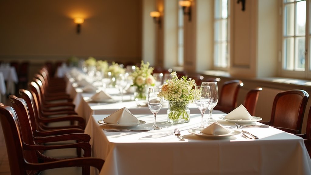 dining area table setup