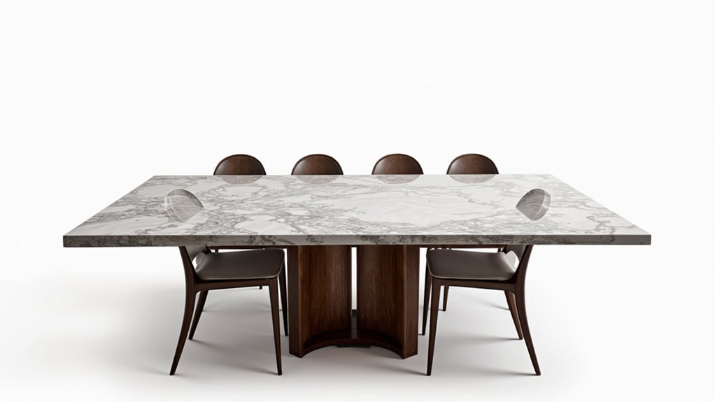 elegant marble dining tables