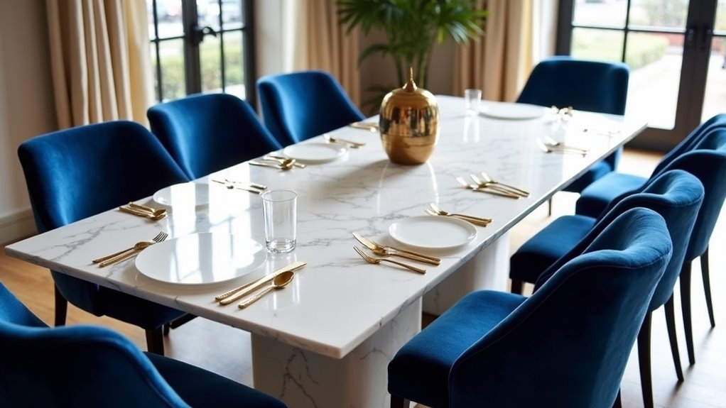 luxury marble dining set